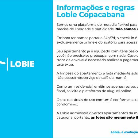 Appartement Lobie Copacabana à Rio de Janeiro Extérieur photo
