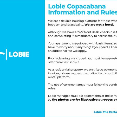 Appartement Lobie Copacabana à Rio de Janeiro Extérieur photo
